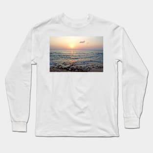 Caribbean Sunset over Seven Mile Beach in Grand Cayman Long Sleeve T-Shirt